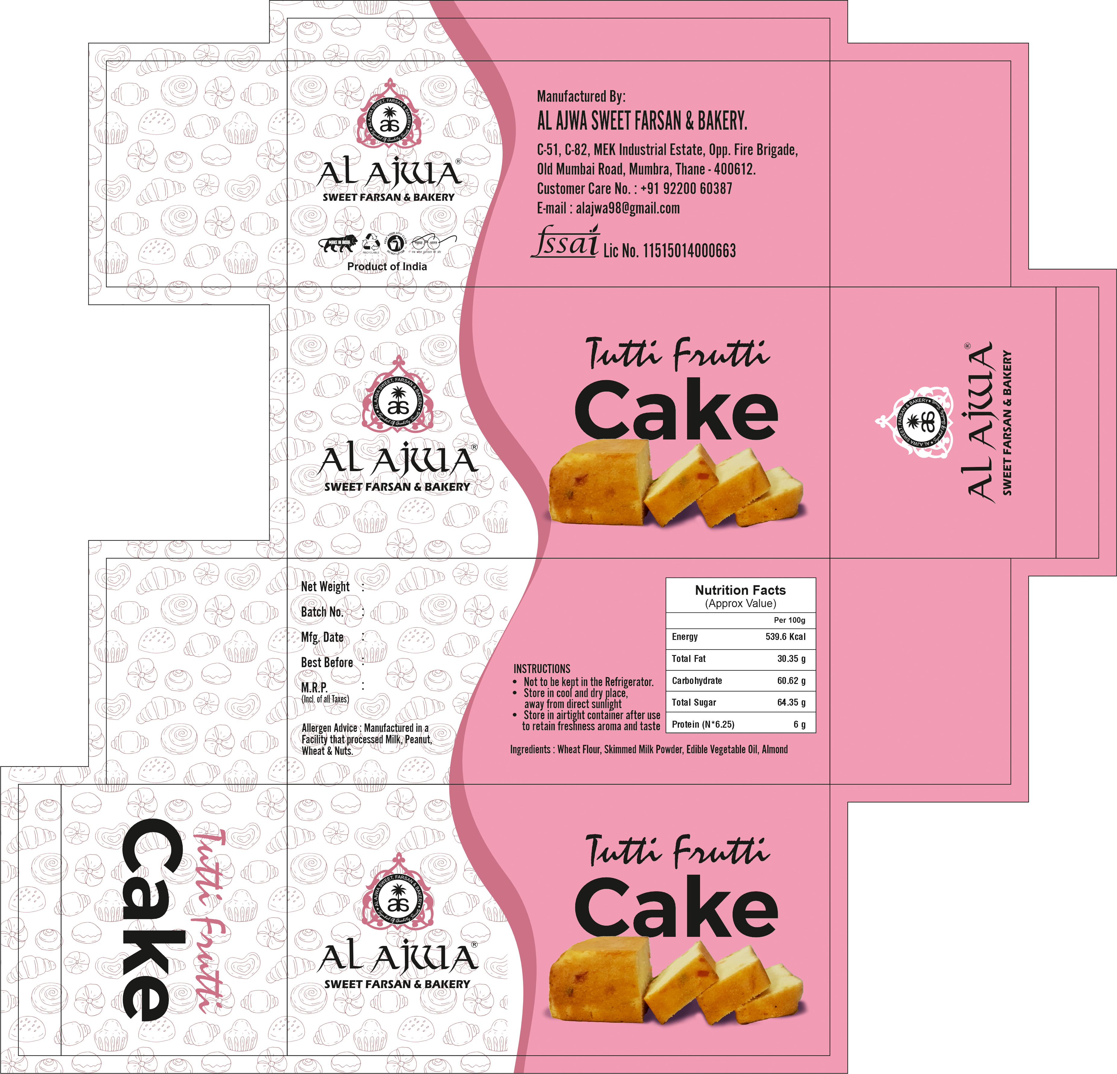 AL Ajwa Cake Box